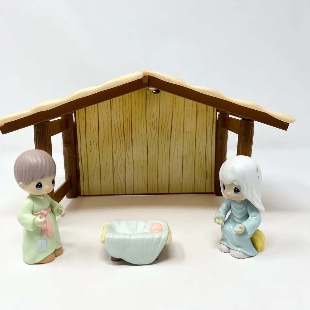 Precious‎ Moments Little Moments Nativity Set 2002 PMI 4 Piece Replacement